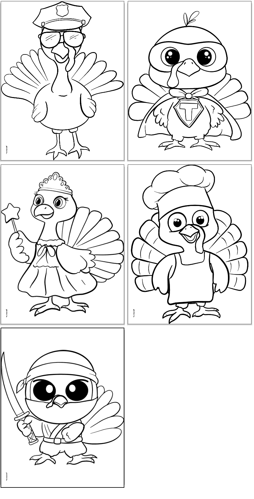 Free Printable Turkey In Disguise Coloring Pages - The Artisan Life for Template Free Printable Turkey In Disguise Printable Outfits