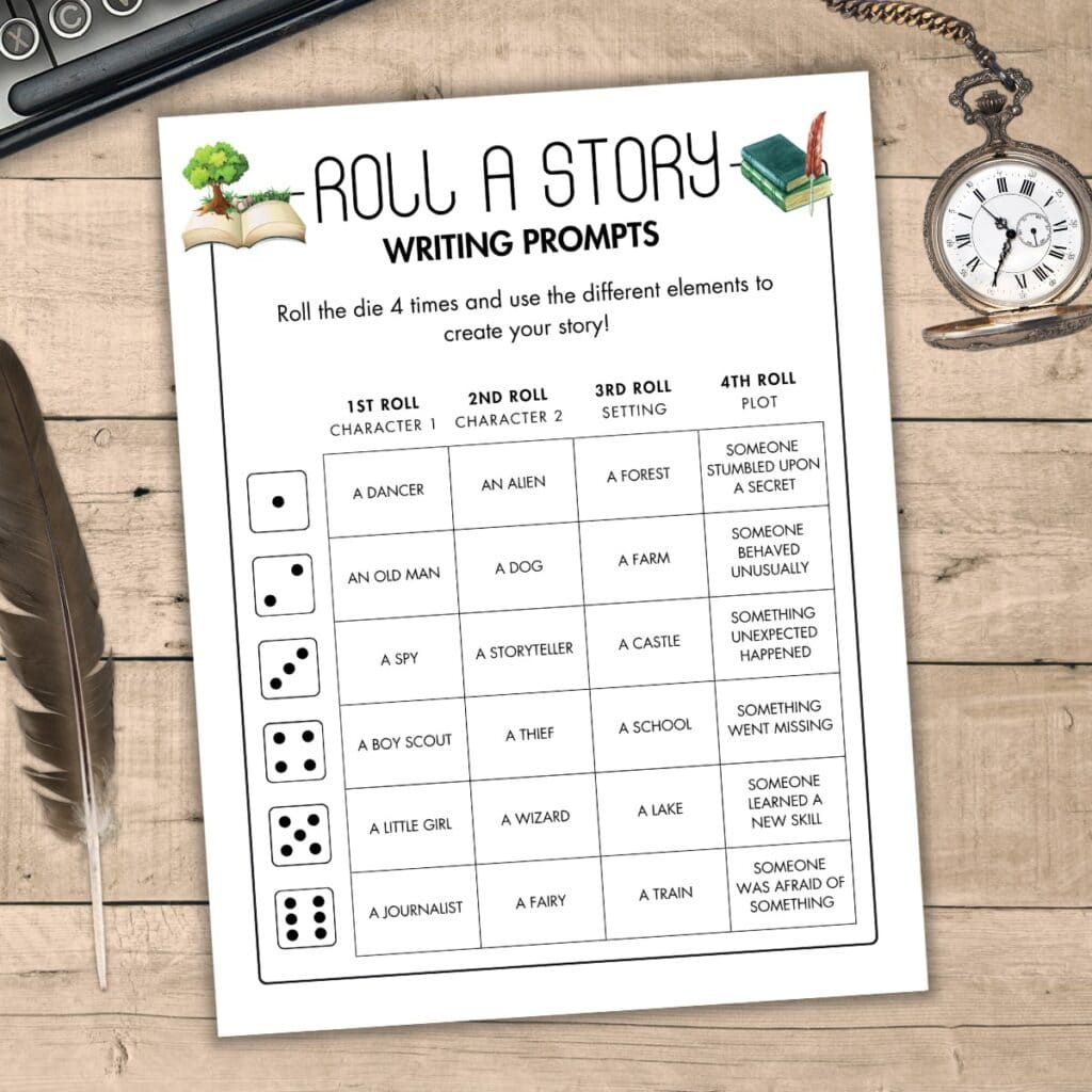 Free Roll A Story Printable - The Craft-At-Home Family inside Thanksgiving Roll a Story Free Printable