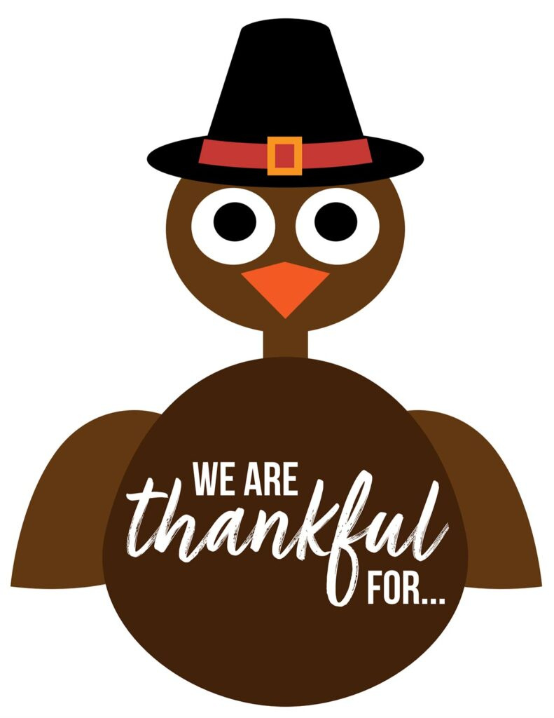 Free Thankful Turkey Printable - The Inspiration Board throughout Free Printable Turkeys For Thanksgiving