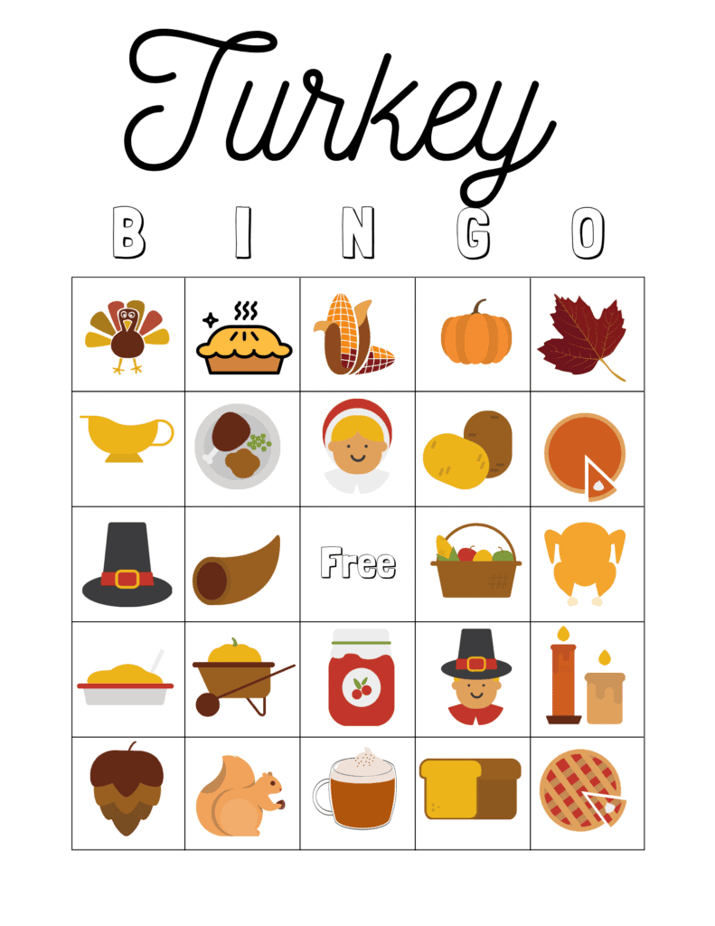 Free Thanksgiving Bingo For Kids - Arinsolangeathome throughout Thanksgiving Bingo Free Printables
