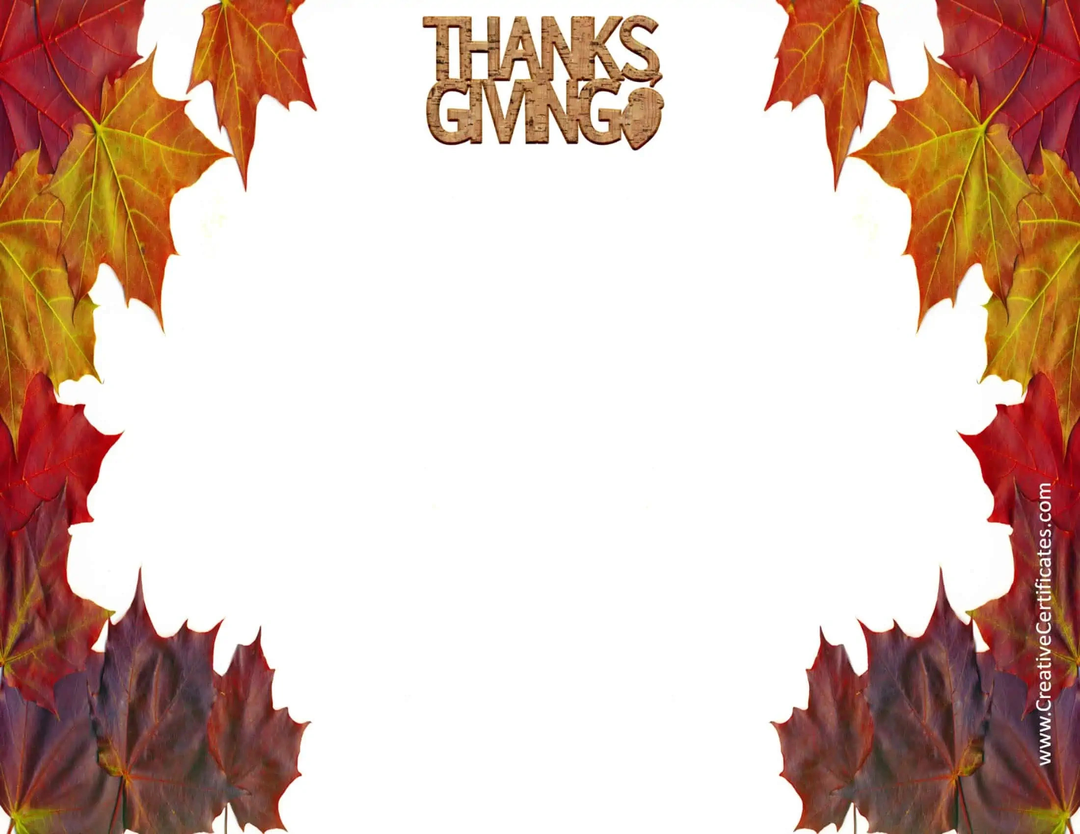 Free Thanksgiving Border Templates - Customizable &amp;amp; Printable with regard to Printable Thanksgiving Border Paper