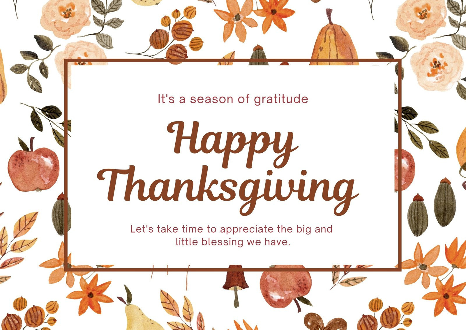Free Thanksgiving Day Cards Printable - Printable Party Favors with regard to Printable Happy Thanksgiving Card