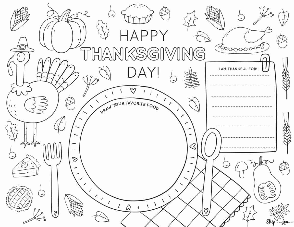 Free Thanksgiving Printables. | Skip To My Lou within Thanksgiving Activities Printable Free