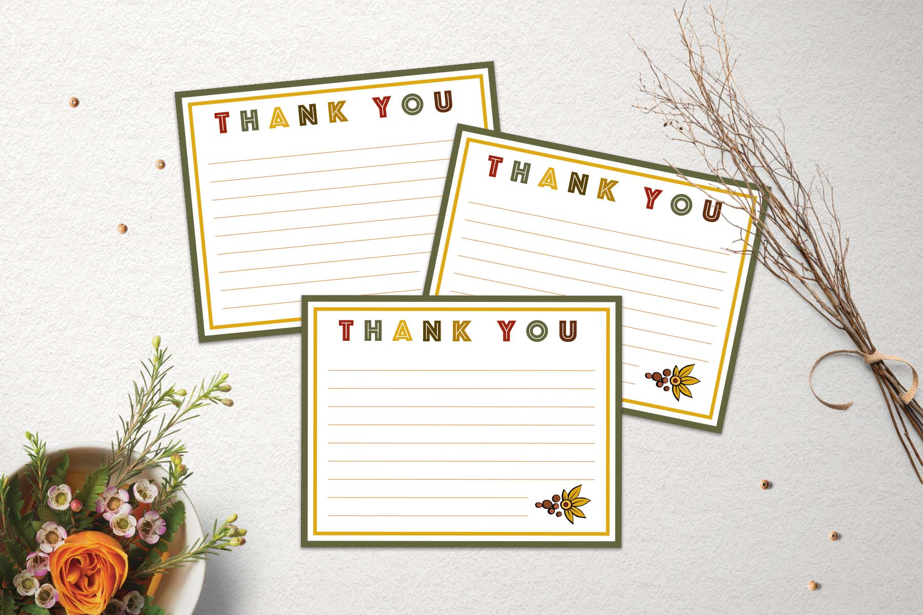 Free Thanksgiving Thank You Cards | Www.teepeegirl with Thanksgiving Thank You Cards Free Printable