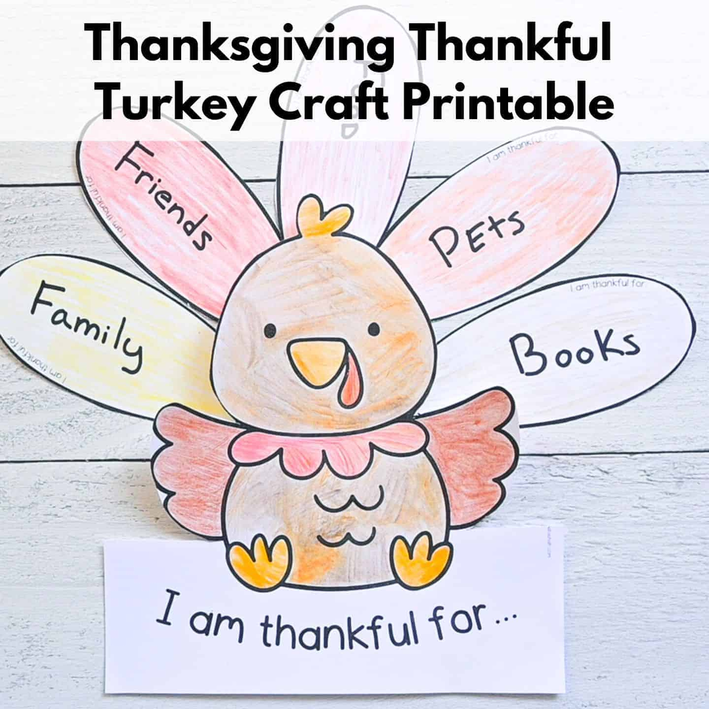 Free Thanksgiving Thankful Turkey Printable - The Artisan Life within Printable Thankful Turkey Craft Template