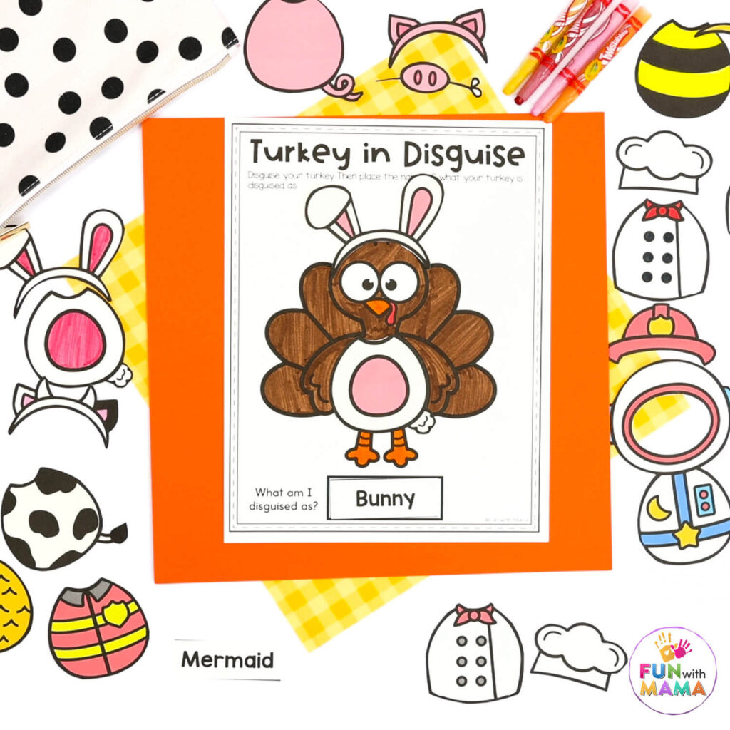 Free Turkey In Disguise Project Template for Disguise A Turkey Printable