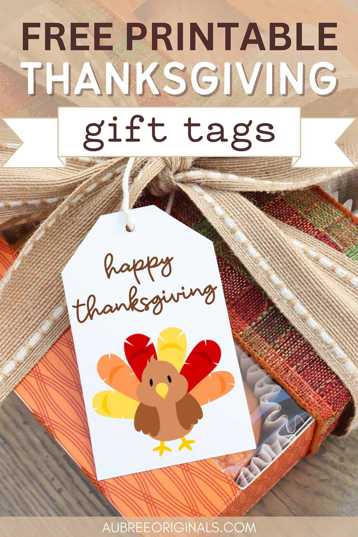 Happy Thanksgiving Gift Tags: 8 Free Printable Tags - Aubree Originals within Printable Happy Thanksgiving Labels
