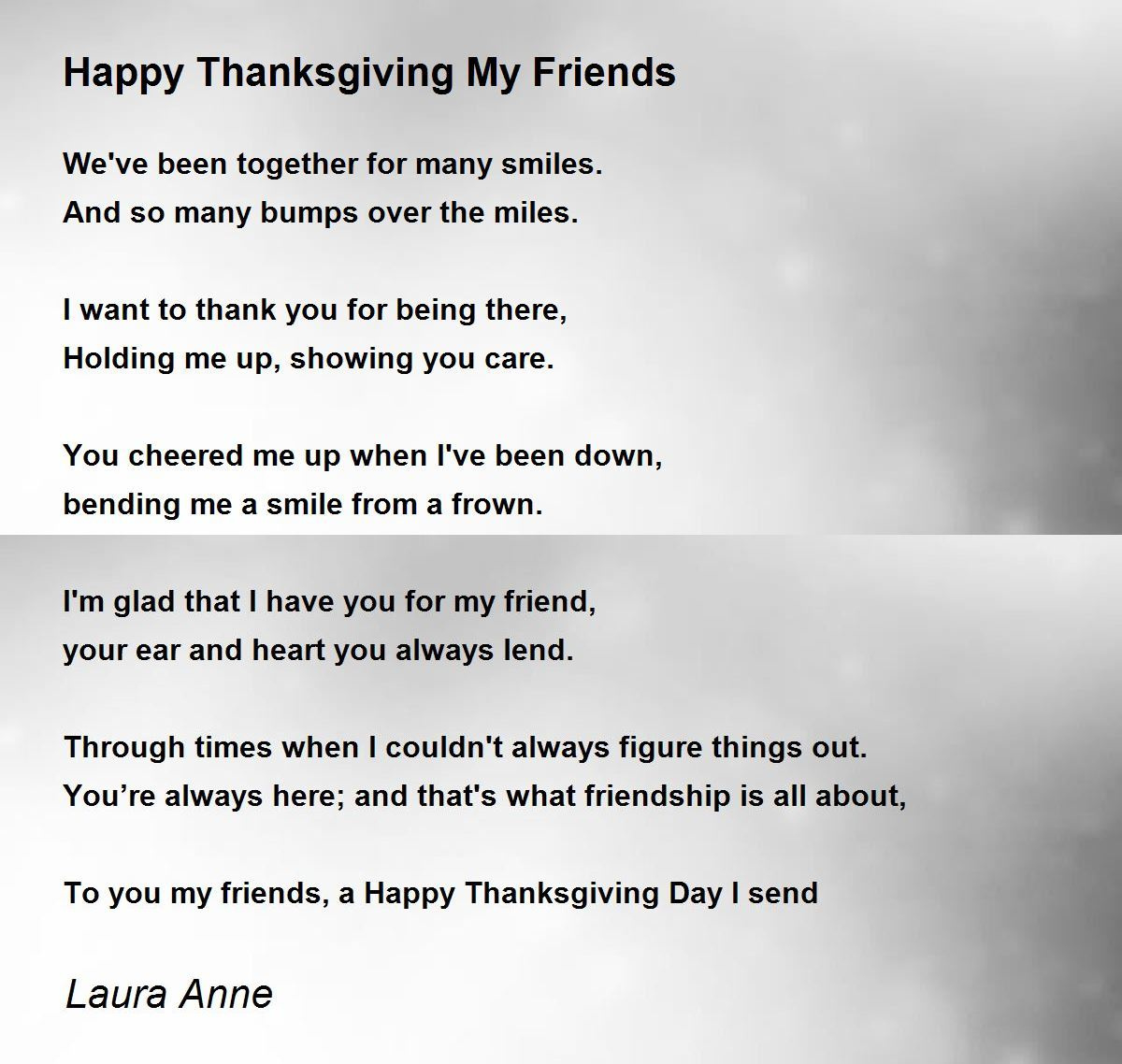 Happy Thanksgiving My Friends - Happy Thanksgiving My Friends Poem for Thanksgiving Poem to Friends
