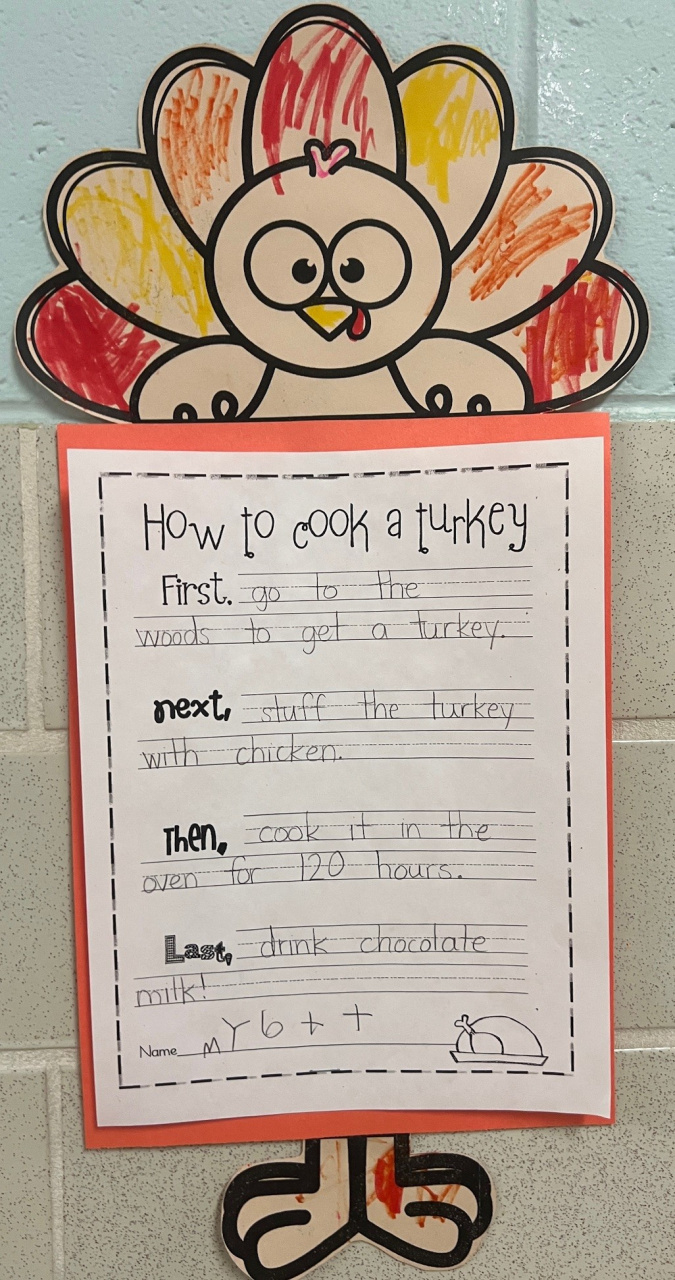 How To Cook A Thanksgiving Turkey In The Eyes Of A Kindergartener for How to Cook a Turkey Preschool Printable