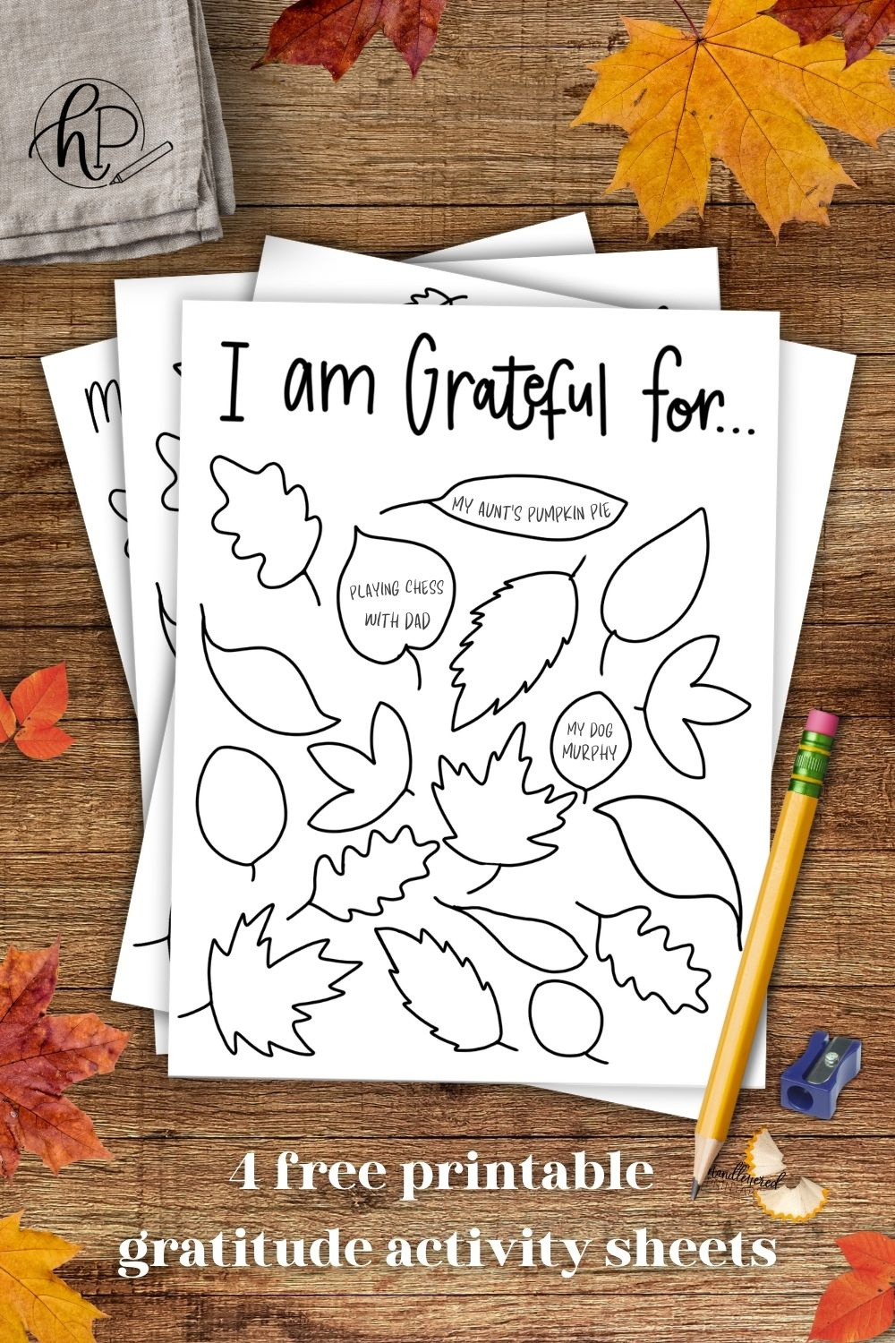I Am Thankful For… 4 Free Printable Gratitude Activity Sheets for I Am Thankful Printable Paper