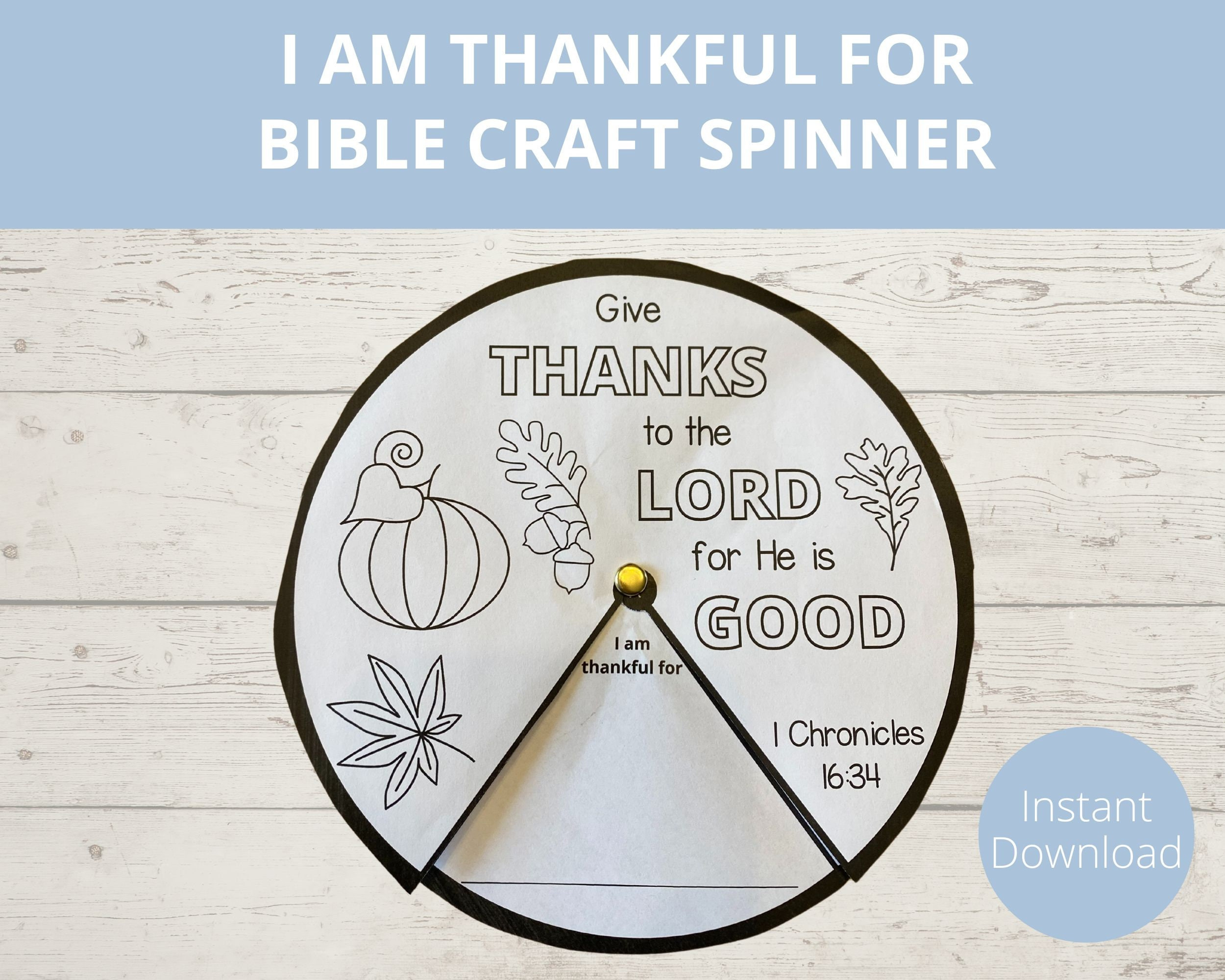 I Am Thankful For Printable, Give Thanks To The Lord, Thanksgiving inside Sunday School I Am Thankful For Printable