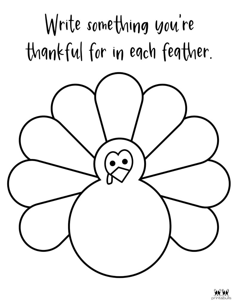 I Am Thankful For&amp;#039; Printables - 10 Unique Worksheets | Printabulls throughout What I Am Thankful For Thanksgiving Printable