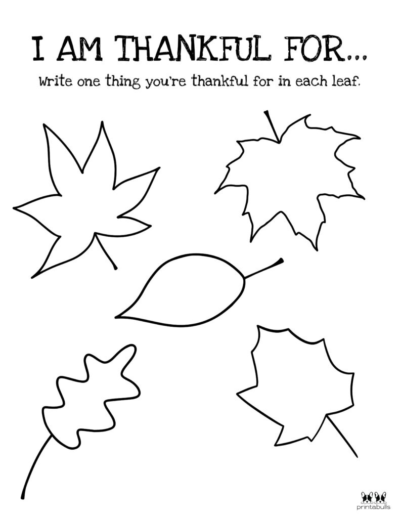 I Am Thankful For&amp;#039; Printables - 10 Unique Worksheets | Printabulls with I Am Thankful For Free Printable Coloring Pages