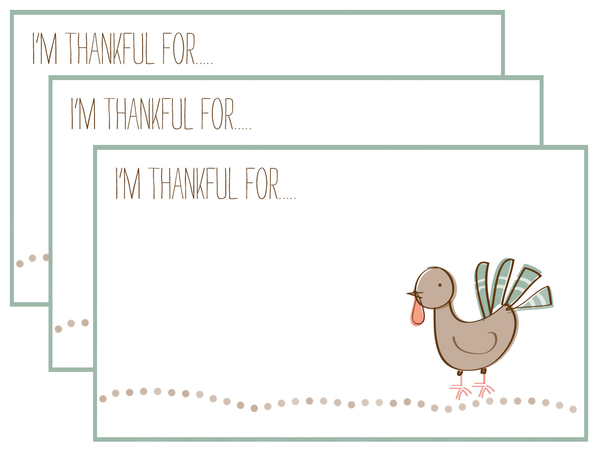 I&amp;#039;M Thankful For….. Free Printables… | within Printable I Am Thankful For Cards