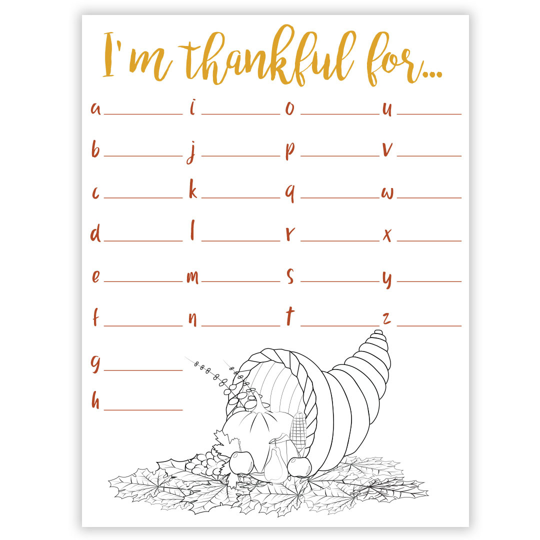 I&amp;#039;M Thankful For Gratitude Worksheet - Digital Download throughout I Am Thankful For God Printable