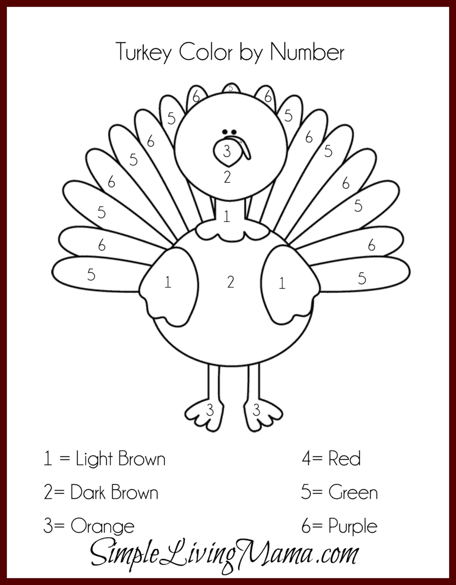 Leaf Turkey Craft For Kids - Simple Living Mama with Thanksgiving Craft Preschool Printable