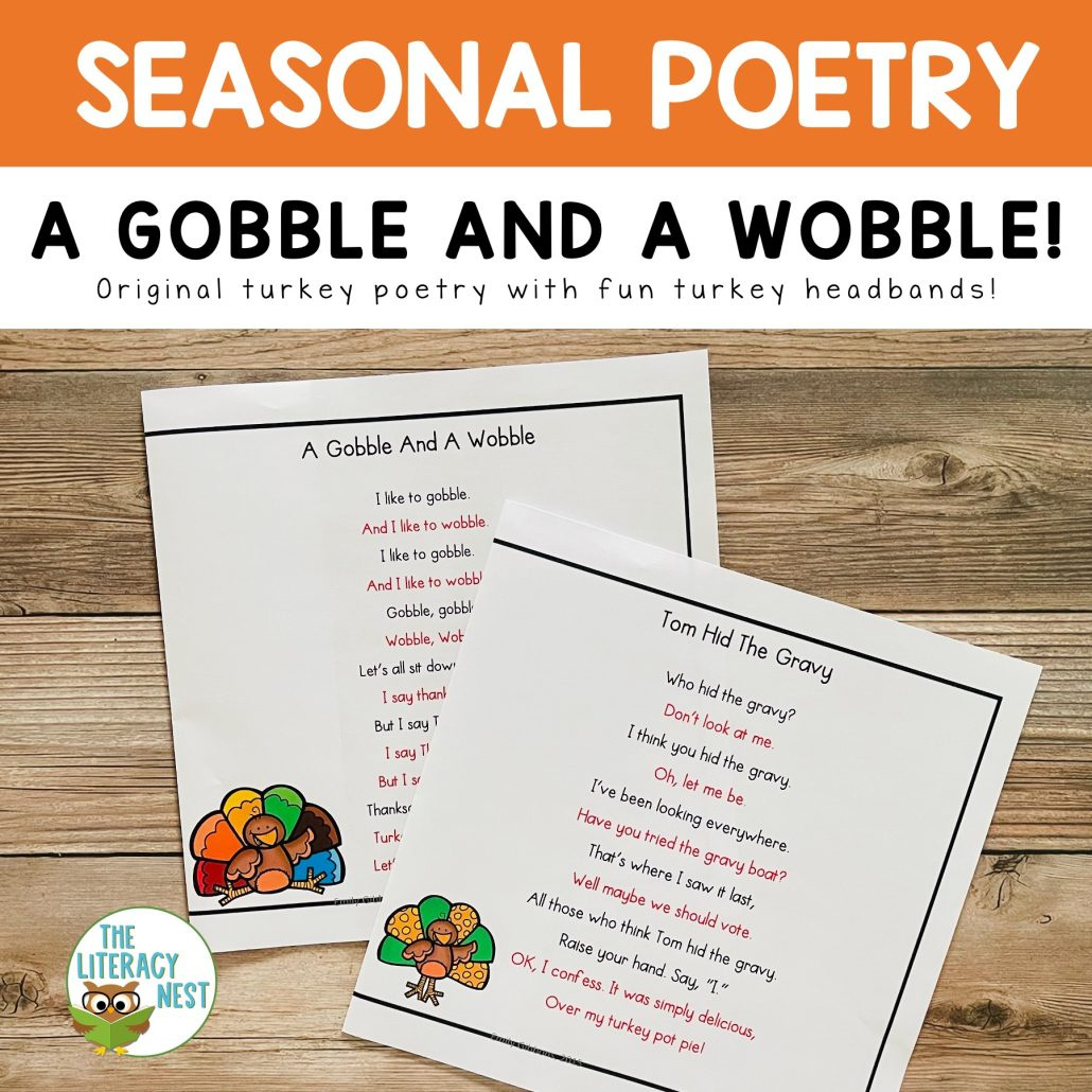 November Poems For Reading Fluency Practice regarding Thanksgiving Fluency Poem