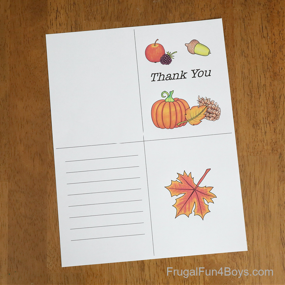 Printable Gratitude Cards {Kids Thanksgiving Activity} - Frugal regarding Thank You Cards For Thanksgiving Printables