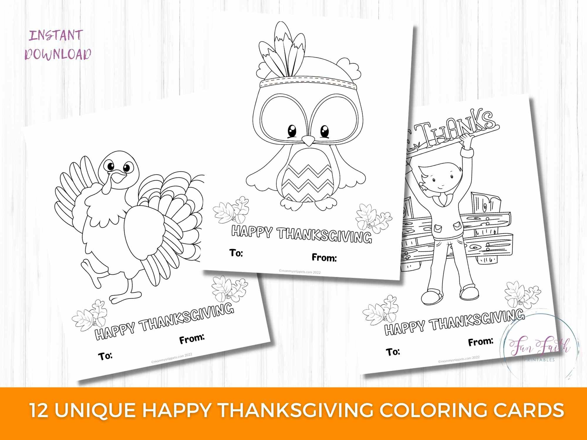 Printable Thanksgiving Cards To Color- Sweet Friendsgiving Cards pertaining to Printable Coloring Thanksgiving Cards