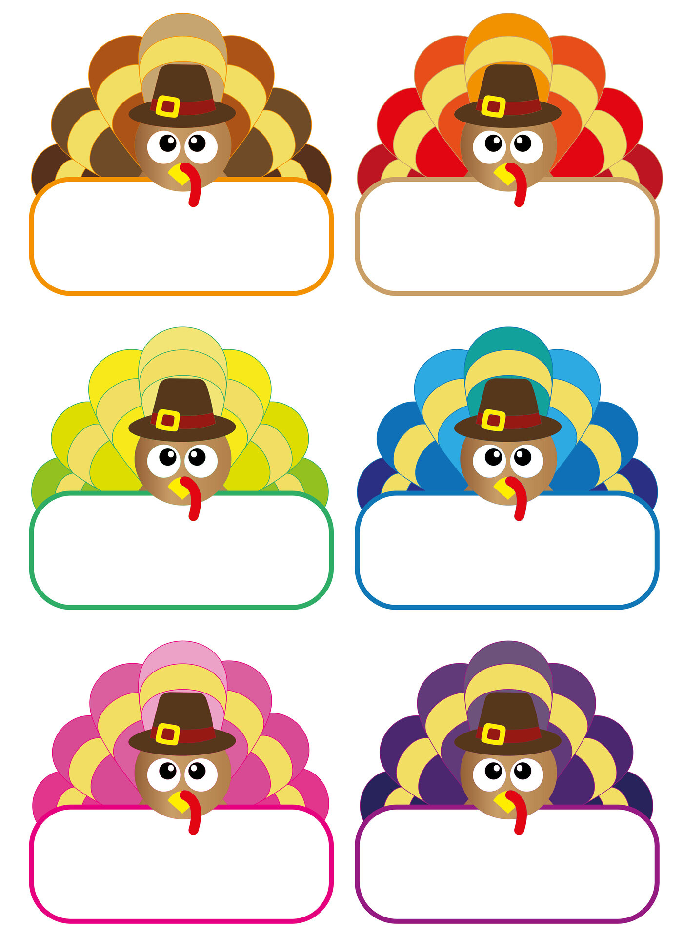 Sheets Name Tags Thanksgiving - 13 Free Pdf Printables | Printablee with regard to Turkey Name Tags Printable