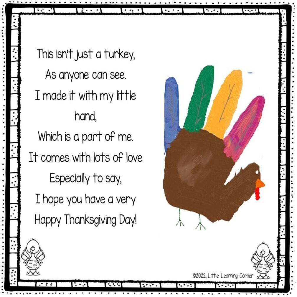 Store - Little Learning Corner intended for This Isn&amp;#039;T Just A Turkey Poem Printable