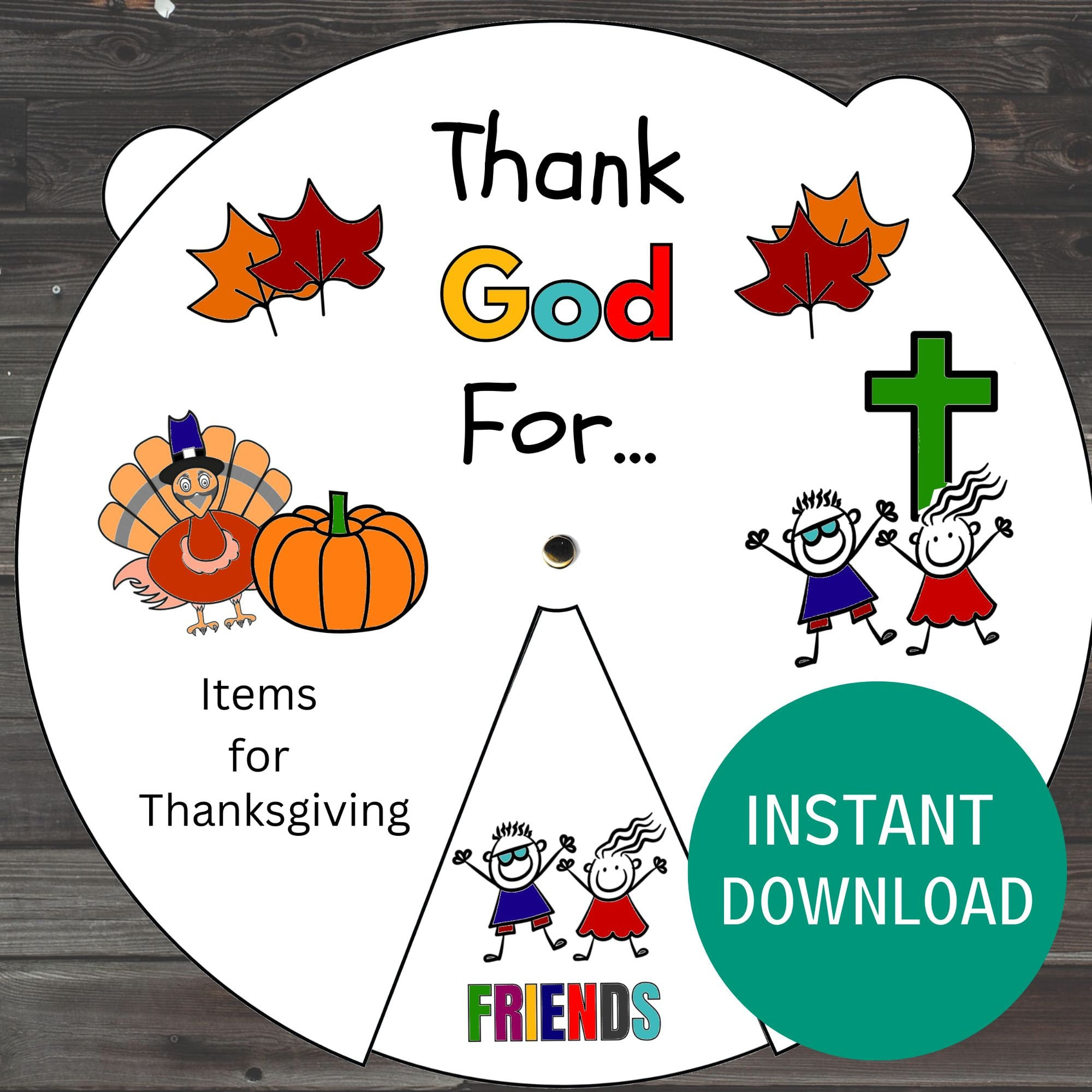 Thank God For Coloring Wheel, Thanksgiving Sunday School Craft Diy pertaining to I Am Thankful For God Printable