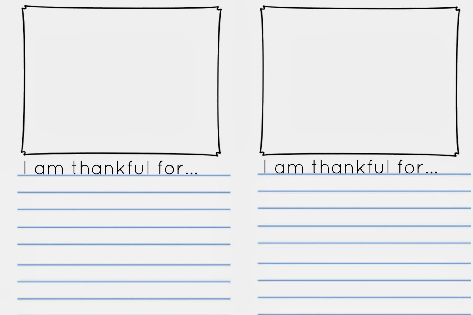 Thankful Journal And Drawing Prompt {Free Printable} | School Time pertaining to I am Thankful For Writing Printable