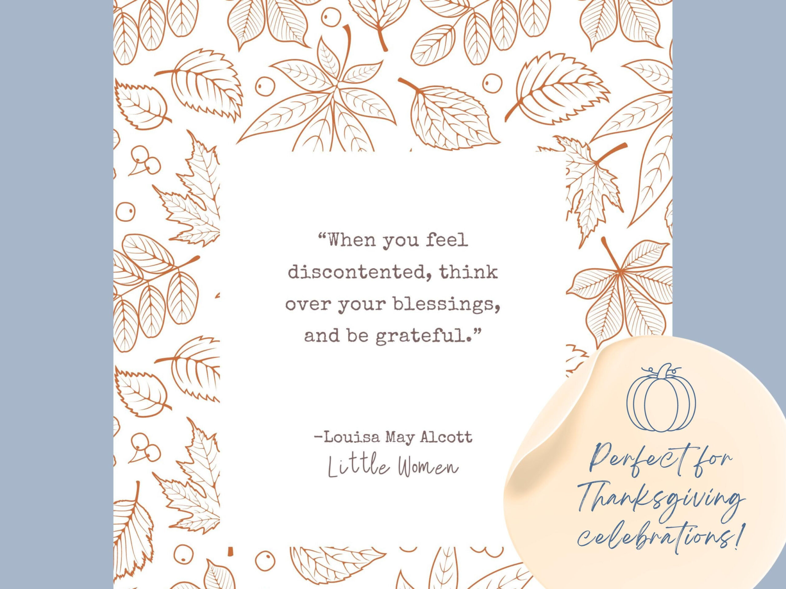 Thankful Quote Little Women, Louisa May Alcott Neutral Art regarding Thanksgiving Poem By Louisa May Alcott