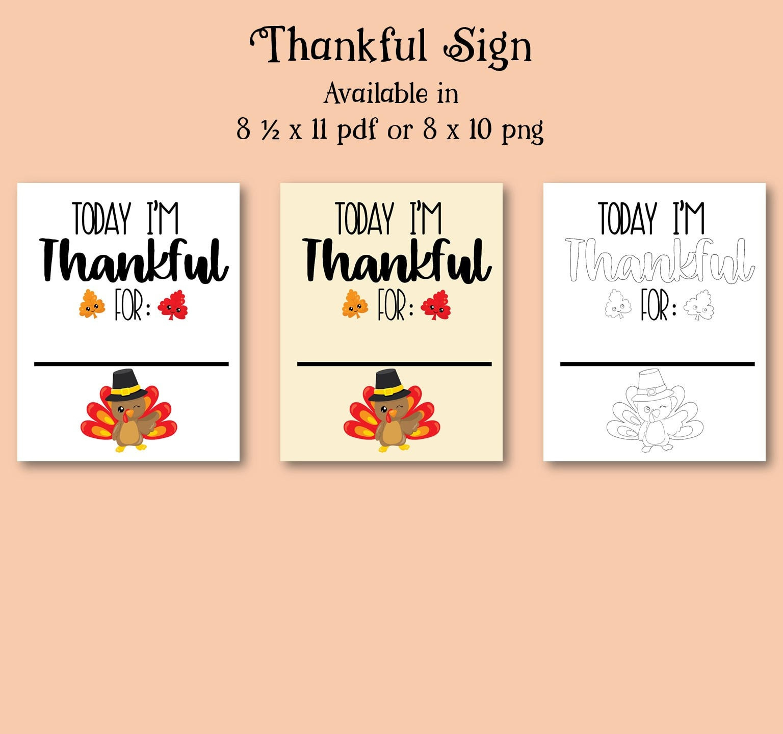 Thankful Sign, Thanksgiving Printable, Thanksgiving Activity within I am Thankful For Printable Sign