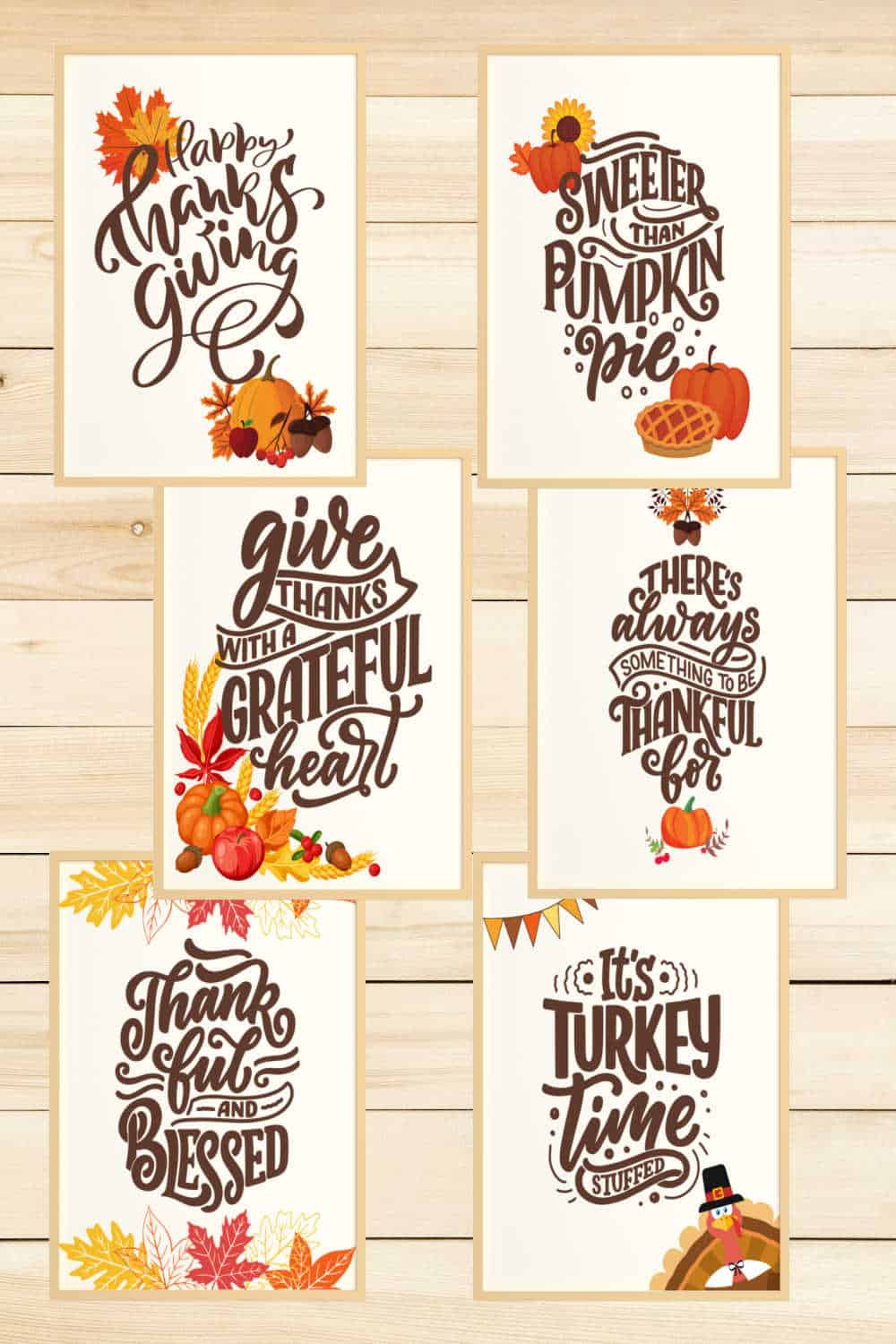Thanksgiving Art Prints - 6 Free Printables To Decorate Your Space within Thanksgiving Printable Wall Art