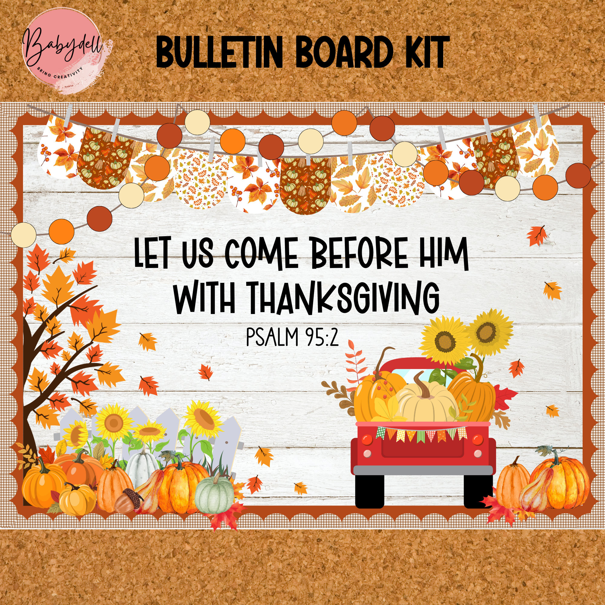 Thanksgiving Christian Bulletin Board Kit: Bibel-Vers pertaining to Printable Thanksgiving Bulletin Board