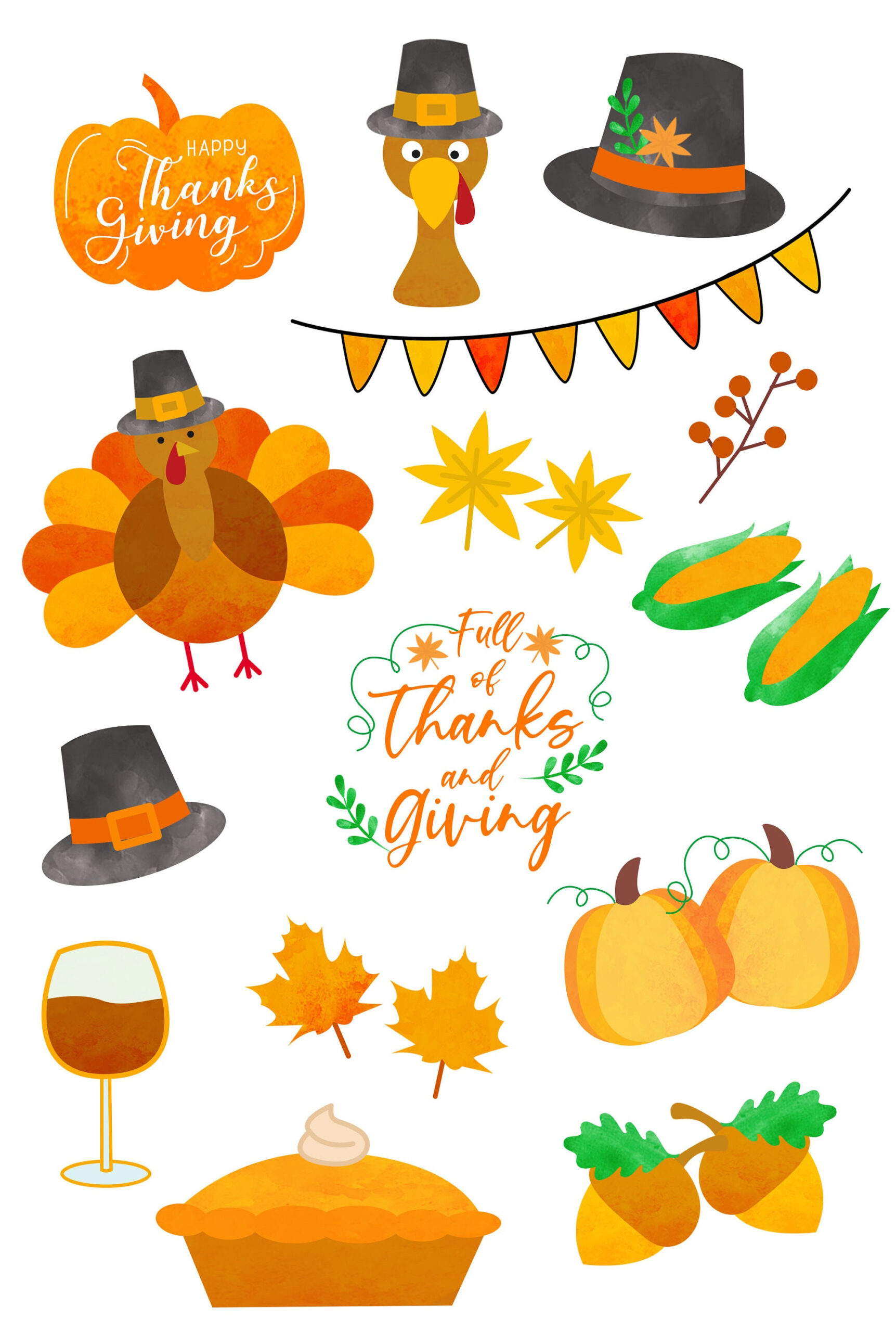 Thanksgiving Clipart, Clip Art For Thanksgiving, Turkey Clipart inside Printable Thanksgiving Clip Art