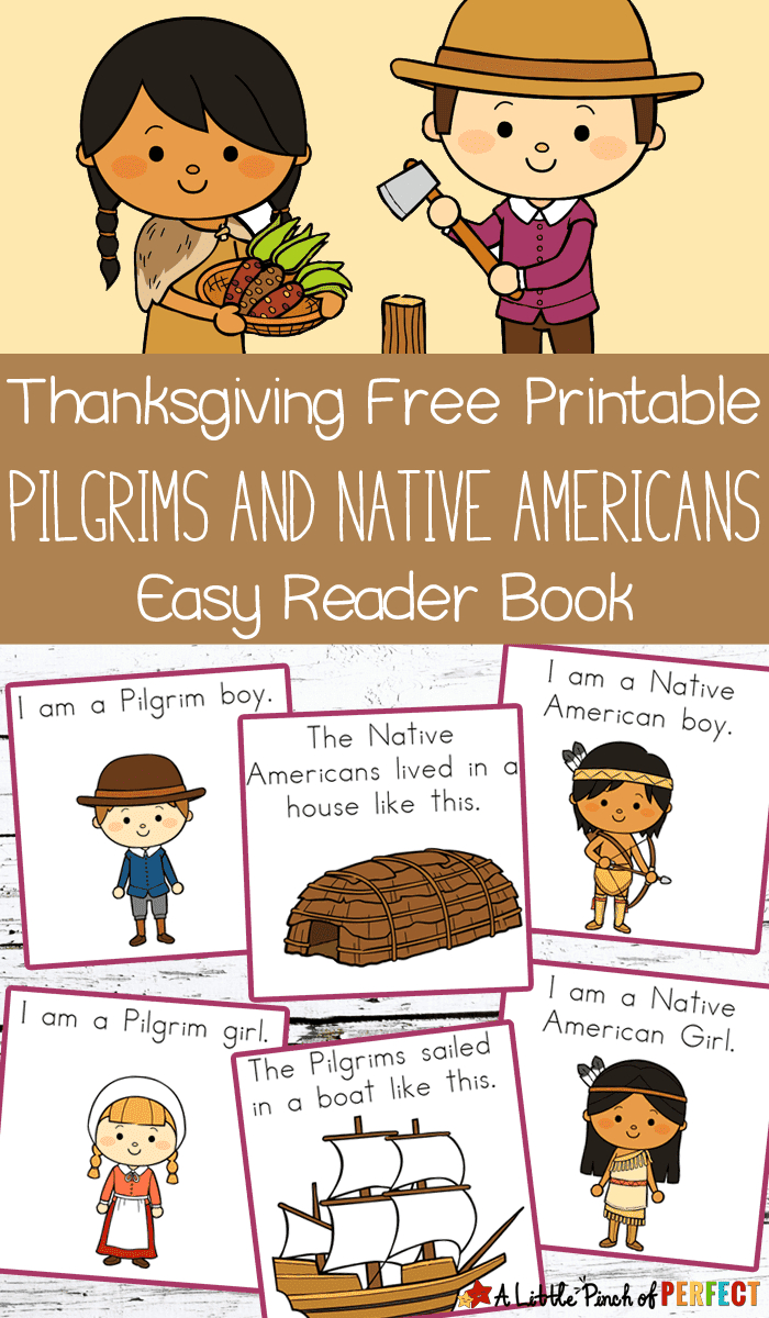 Thanksgiving Color And Read Book: Free Printable Kids Activity - A with The Story Of Thanksgiving Printable