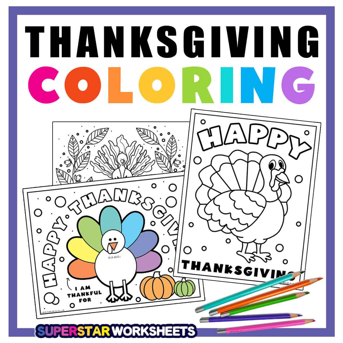 Thanksgiving Coloring Pages (Free Printables) - Superstar Worksheets regarding Thanksgiving Coloring Worksheets