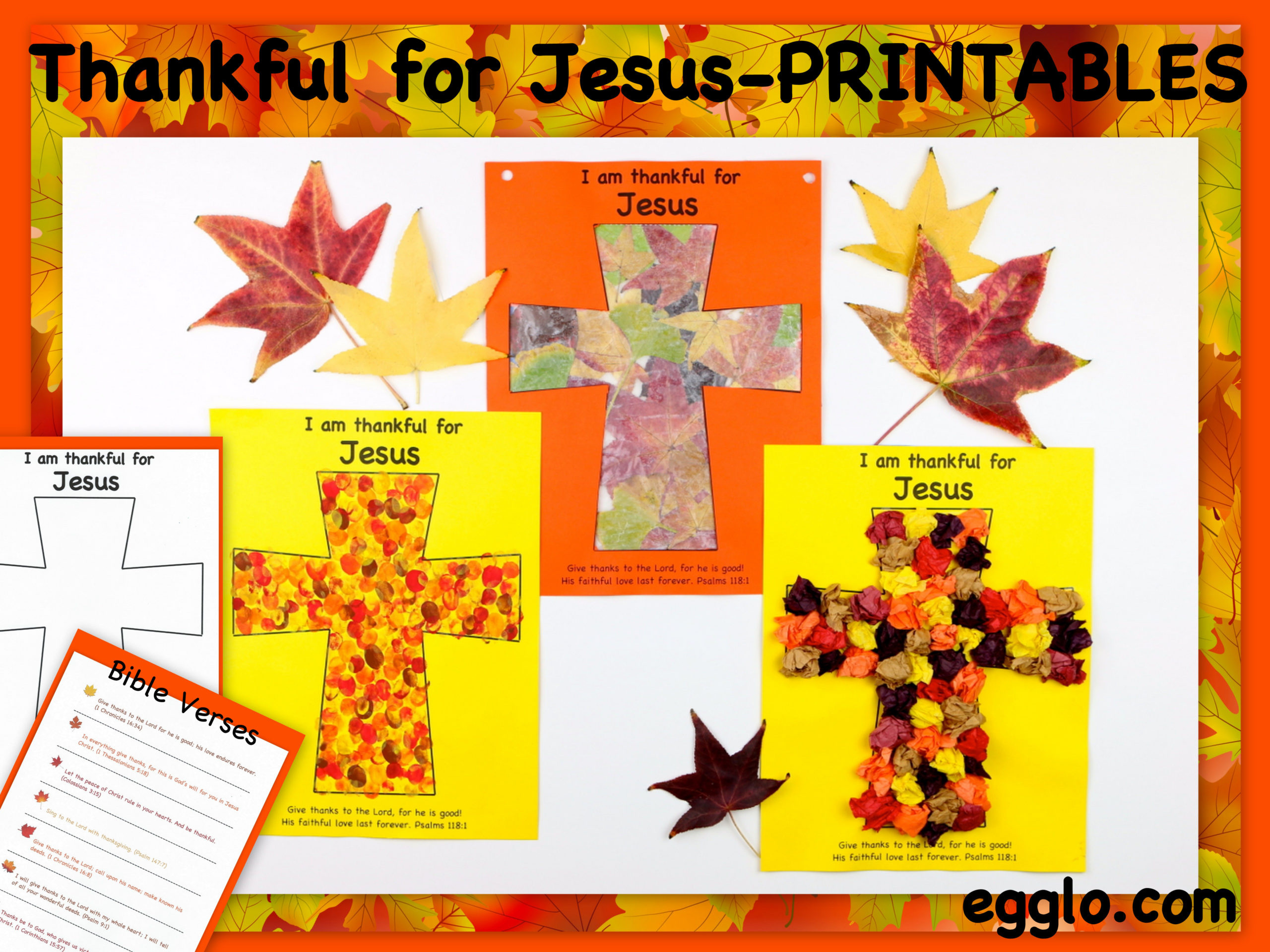 Thanksgiving Craft: Thankful For Jesus - Egglo Entertainment within I Am Thankful For Jesus Printable