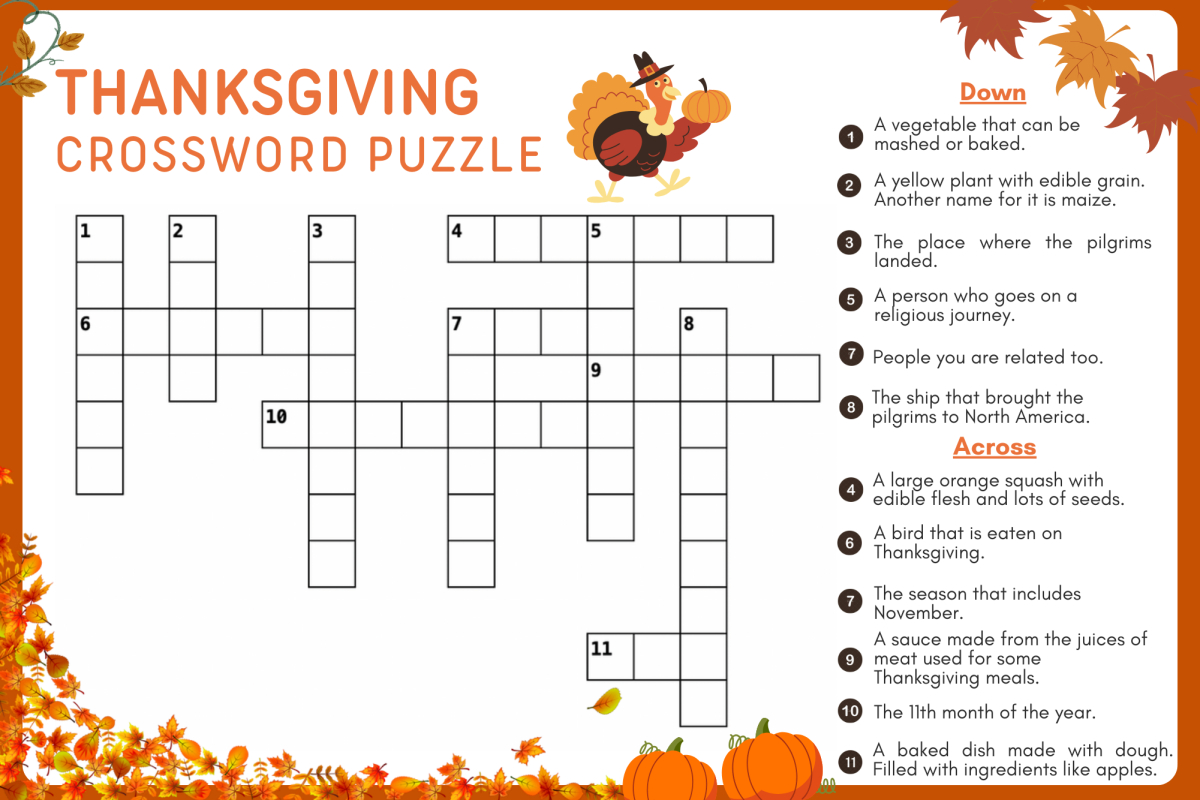 Thanksgiving Crossword Puzzle – Sword & Shield with regard to Thanksgiving Crossword Printable Free