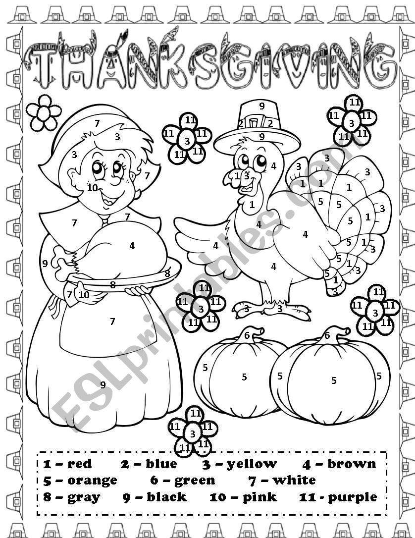 Thanksgiving Day - Esl Worksheetlupiscasu with Thanksgiving Day Worksheets Esl