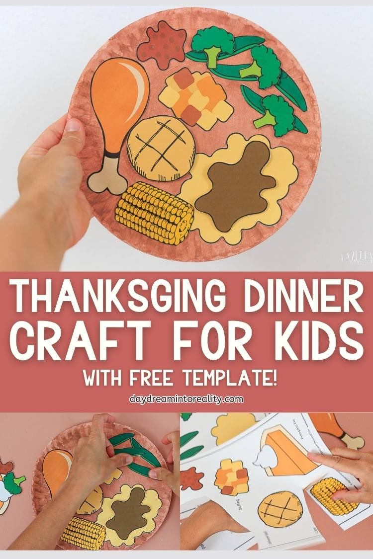 Thanksgiving Dinner Paper Plate Craft | Free Pdf Template throughout Printable Thanksgiving Plate Craft