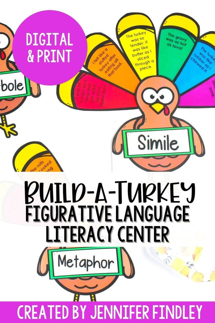 Thanksgiving Figurative Language - Build A Turkey regarding Thanksgiving Figurative Language Worksheets