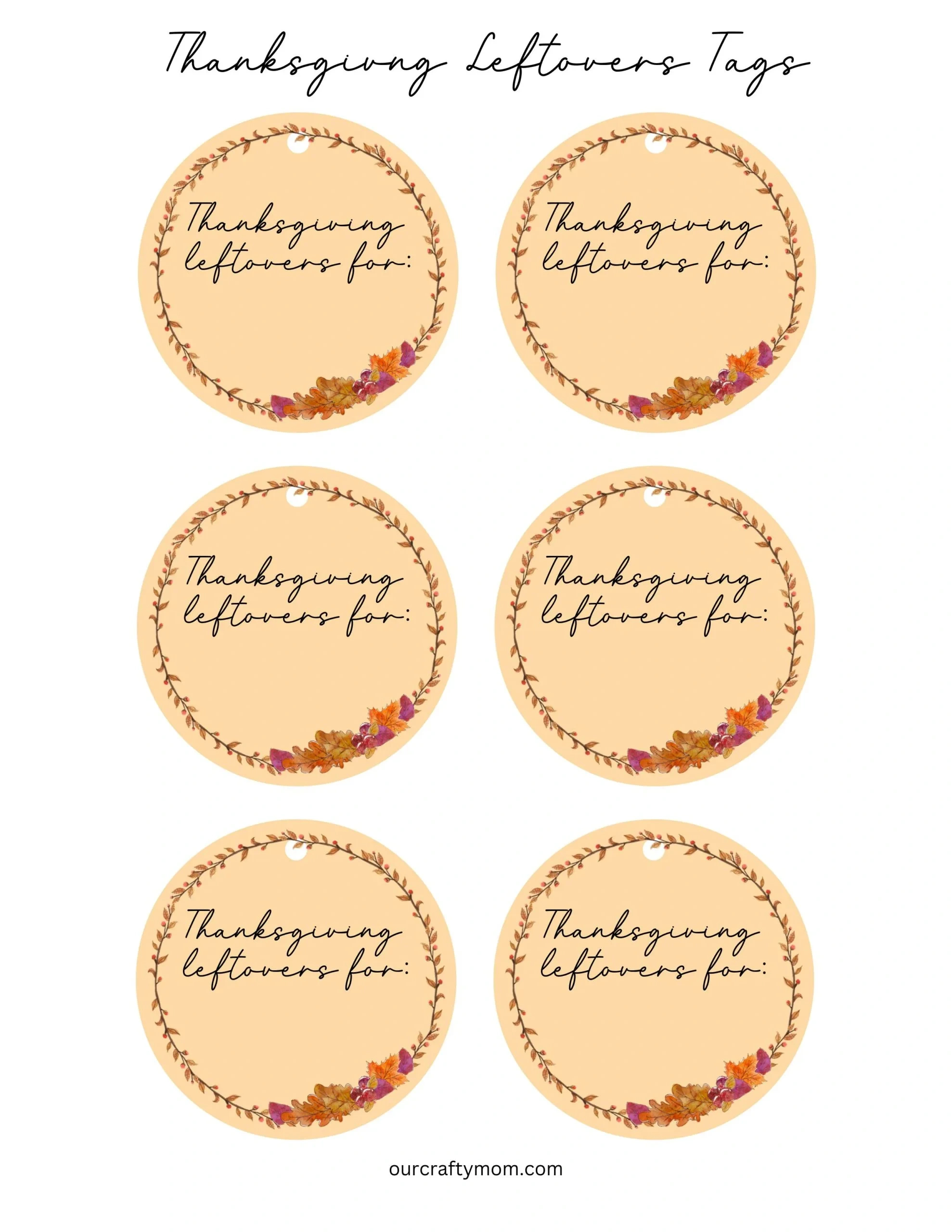 Thanksgiving Gift Tags - 4 Free Printable Designs pertaining to Thanksgiving Gift Tags Free Printable