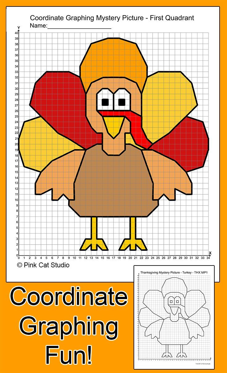 Thanksgiving Graphing Worksheets intended for Free Printable Thanksgiving Coordinate Graphing Worksheets