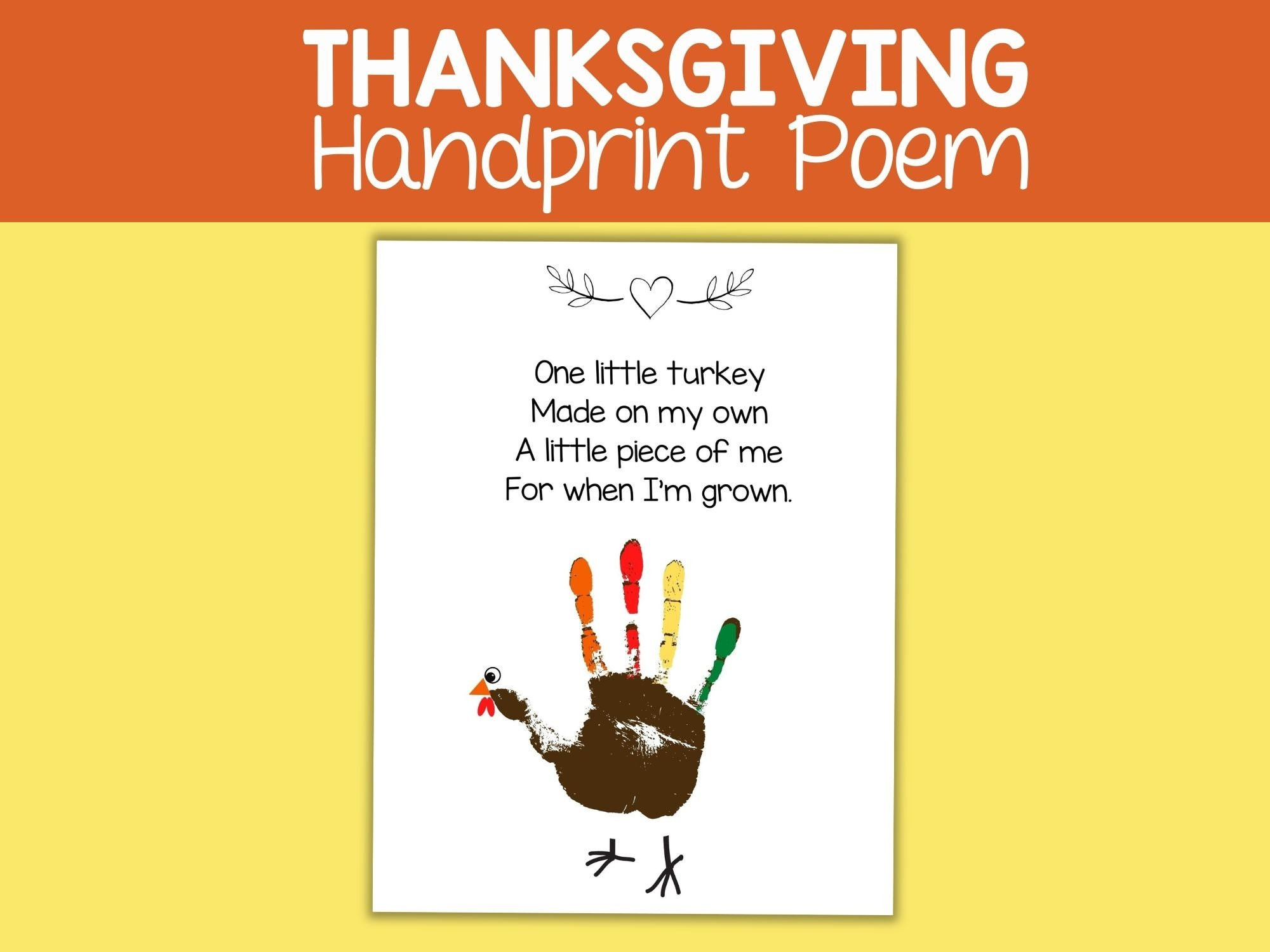 Thanksgiving Handprint Art Turkey Poem, Fall Crafts For Kids throughout Thanksgiving Poem For Kindergarten Students