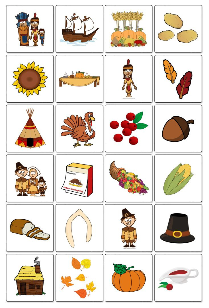 Thanksgiving Matching Games - 10 Free Pdf Printables | Printablee for Thanksgiving Matching Game Free Printable