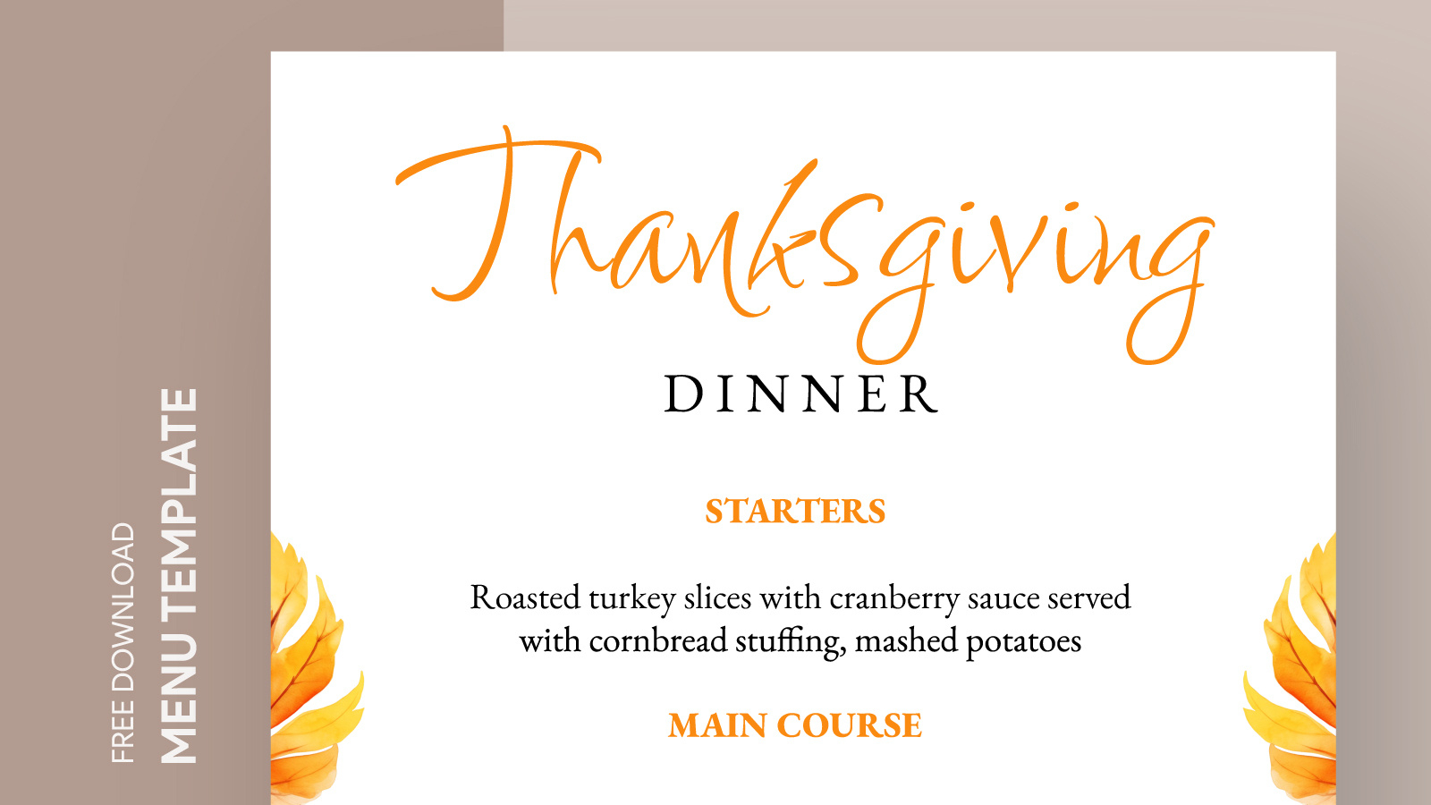Thanksgiving Menu Free Google Docs Template - Gdoc.io regarding Thanksgiving Menu Shareable Template On Google Docs