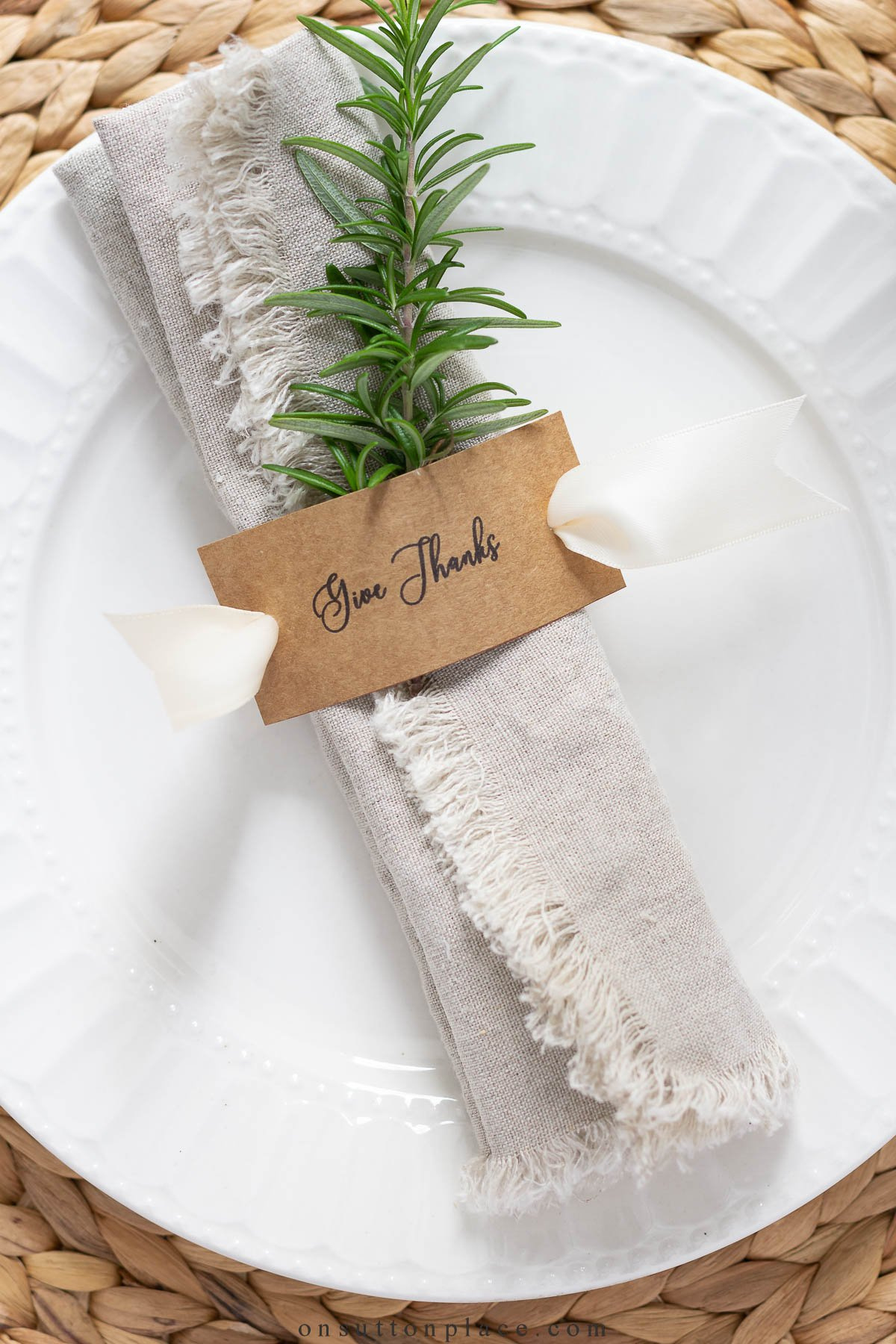 Thanksgiving Napkin Rings | Free Printable - On Sutton Place for Printable Thanksgiving Napkin Rings