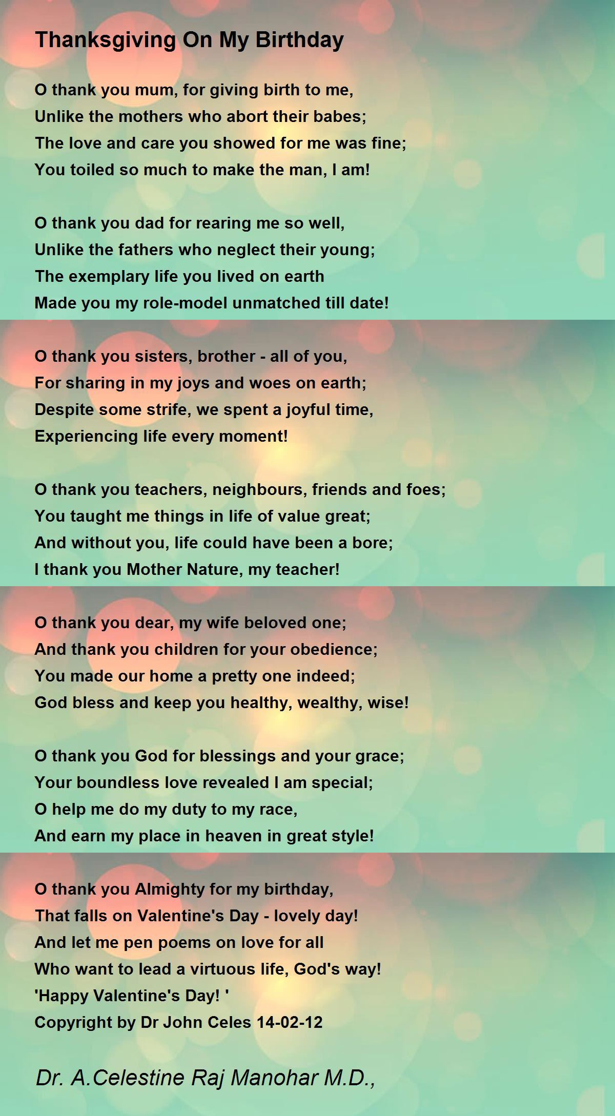 Thanksgiving On My Birthday - Thanksgiving On My Birthday Poem inside Thanksgiving Birthday Poem