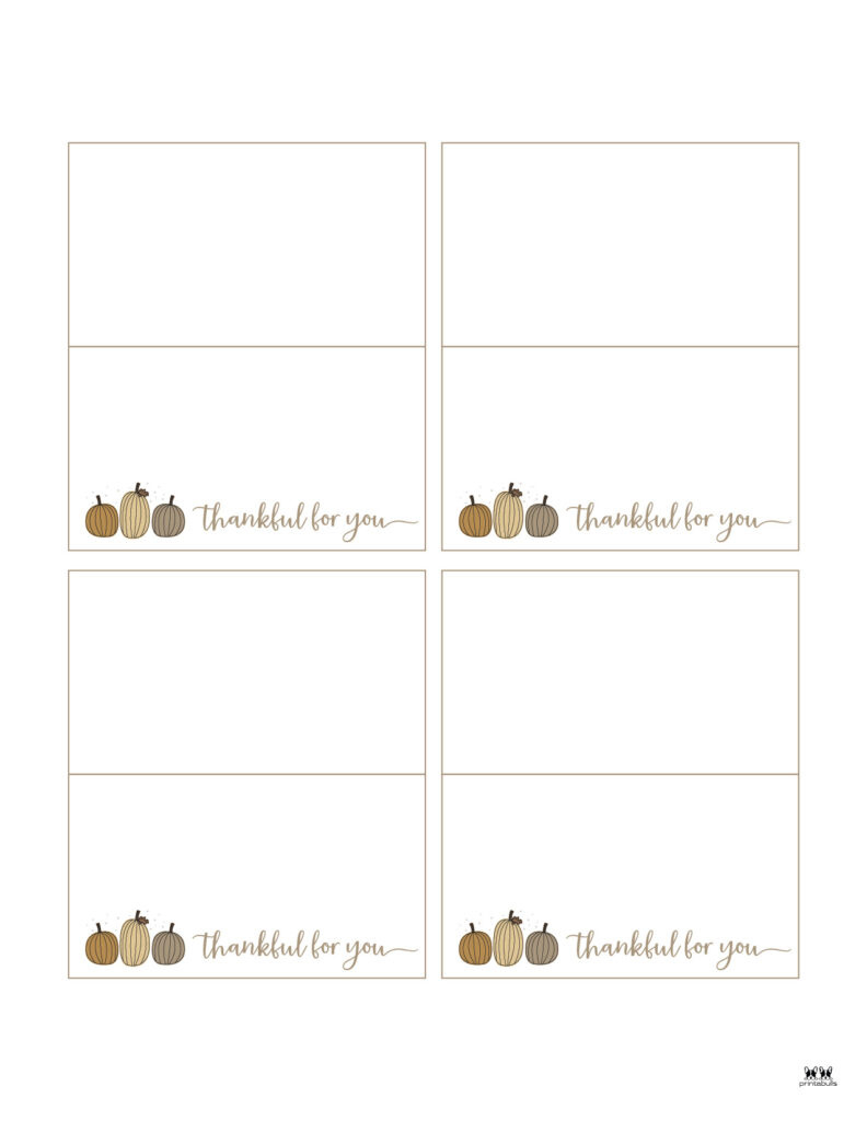 Thanksgiving Place Cards - 15 Free Printable Sets | Printabulls inside Printable Thanksgiving Name Plates