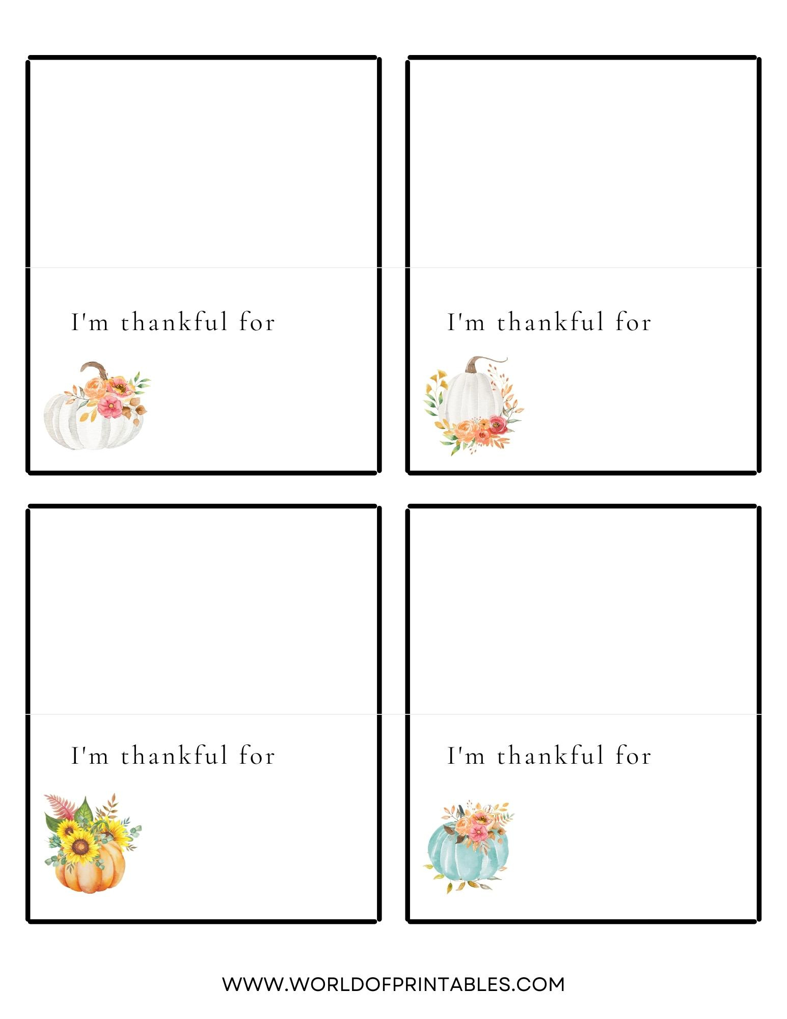 Thanksgiving Place Cards | Free Printables - Just Customize & Print! within Printable Thanksgiving Table Name Tags