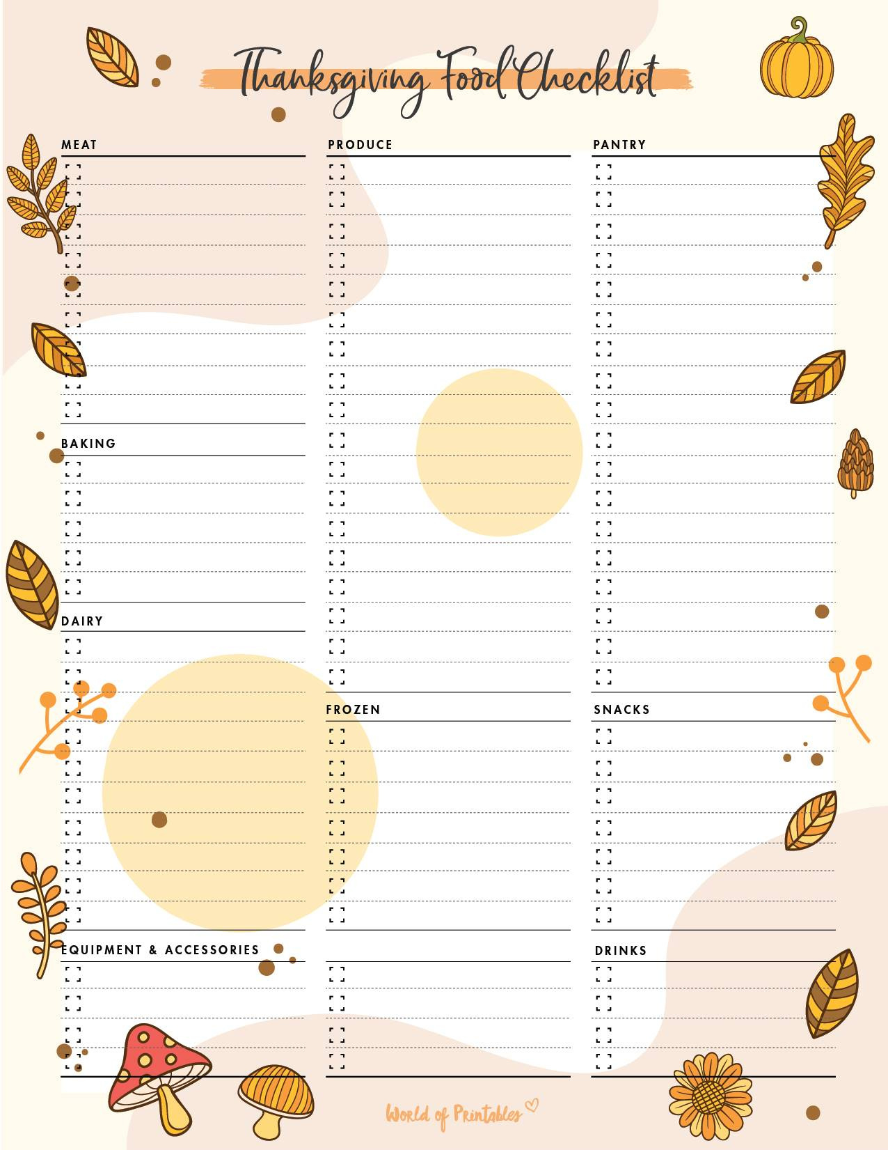 Thanksgiving Planner - Free 60 Page Planner That&amp;#039;S Perfect For for Printable Thanksgiving Dinner Checklist