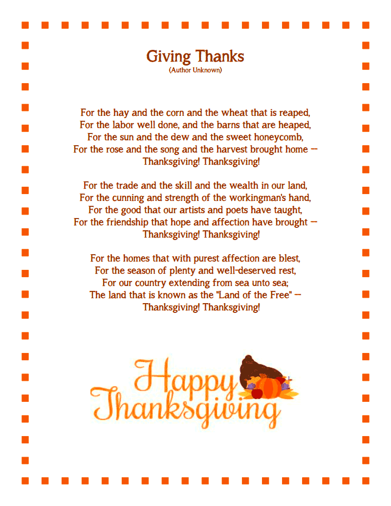 Thanksgiving Poems For Teachers | Happythanksgiving with Thanksgiving Poems For Teachers